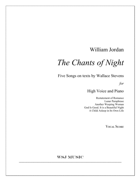 Free Sheet Music The Chants Of Night