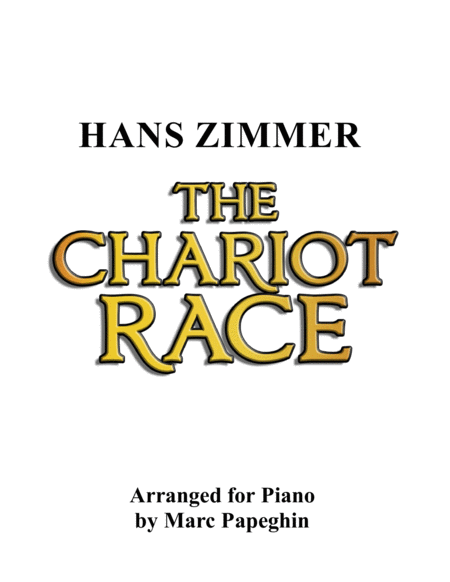 The Chariot Race From The Prince Of Egypt Piano Solo Sheet Music