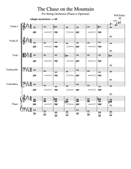 The Chase On The Mountain Sheet Music