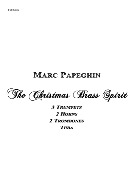 The Christmas Brass Spirit Brass Octet Sheet Music