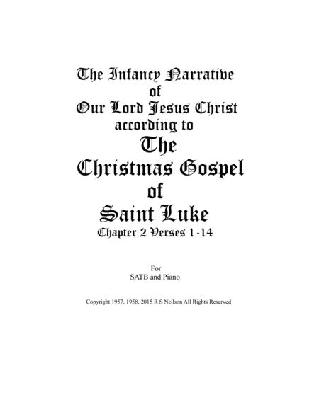 The Christmas Gospel Of Saint Luke The Infancy Narrative Sheet Music