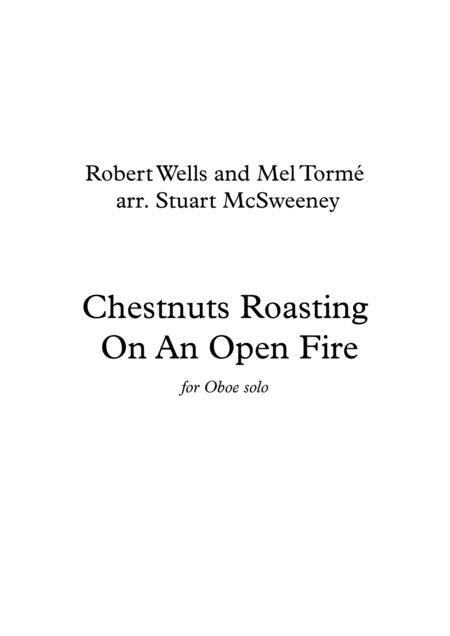 The Christmas Song Chestnuts Roasting On An Open Fire Oboe Solo Sheet Music