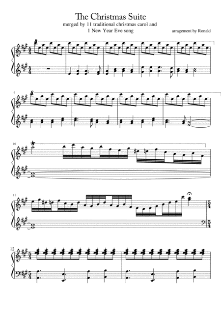 Free Sheet Music The Christmas Suite