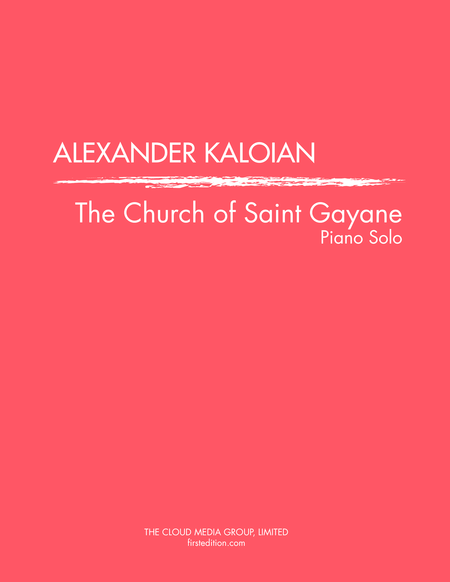 Free Sheet Music The Church Of Saint Gayane 2014