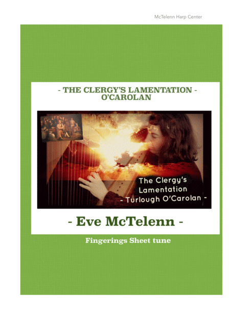 The Clergys Lamentation O Carolan Only Score Sheet Music