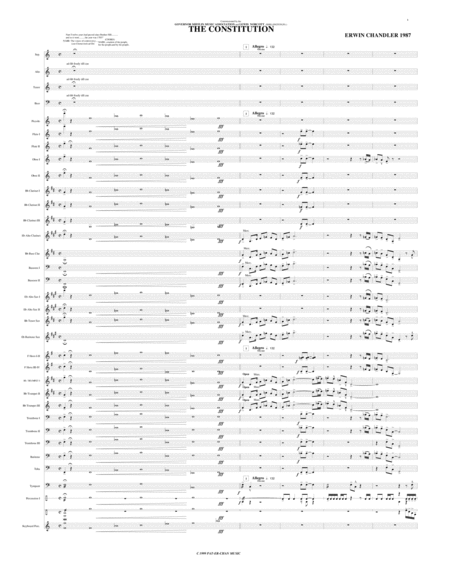 The Constitution Choir Band Sheet Music