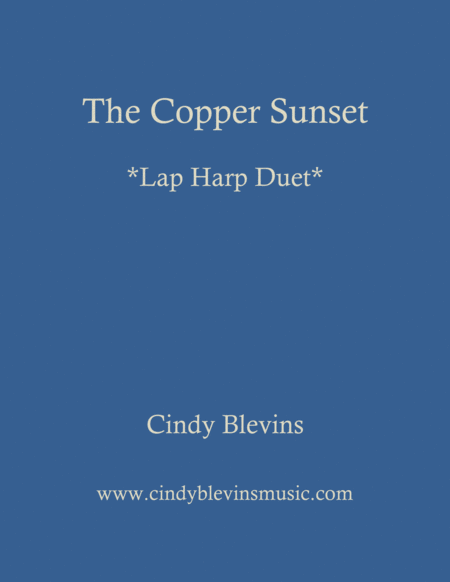 Free Sheet Music The Copper Sunset An Original Lap Harp Duet