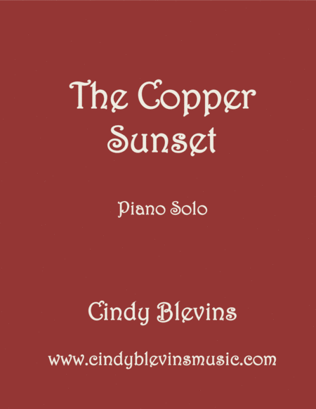 Free Sheet Music The Copper Sunset Original Piano Solo From My Piano Book Piano Compendium