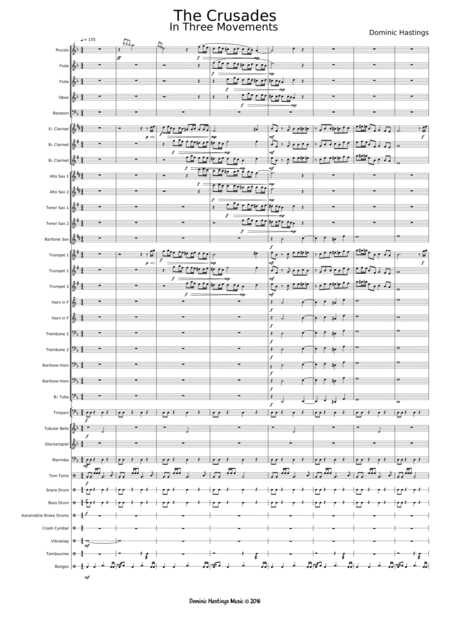 The Crusades In Three Movements Sheet Music