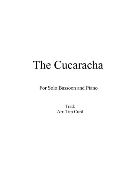 Free Sheet Music The Cucaracha For Solo Bassoon And Piano