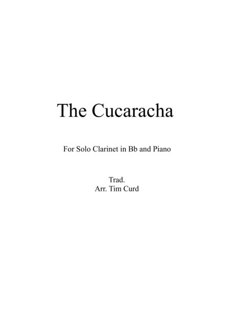 The Cucaracha For Solo Clarinet In Bb And Piano Sheet Music