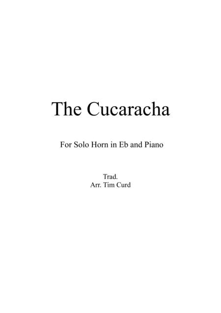 The Cucaracha For Solo Horn In Eb And Piano Sheet Music