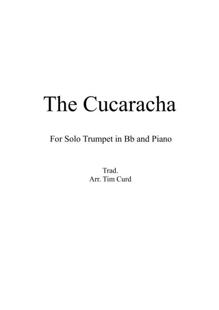 The Cucaracha For Solo Trumpet In Bb And Piano Sheet Music