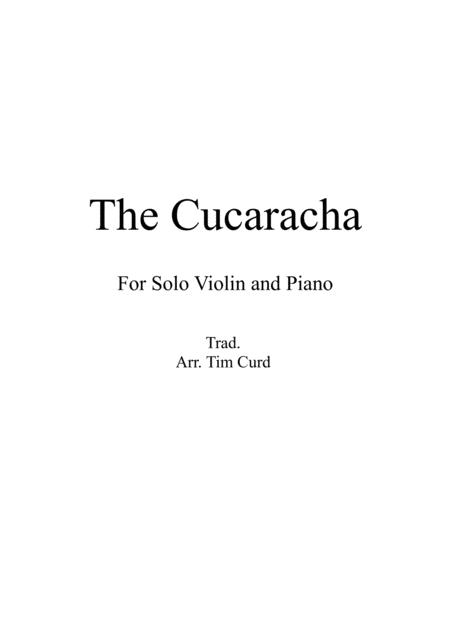 The Cucaracha For Solo Violin And Piano Sheet Music