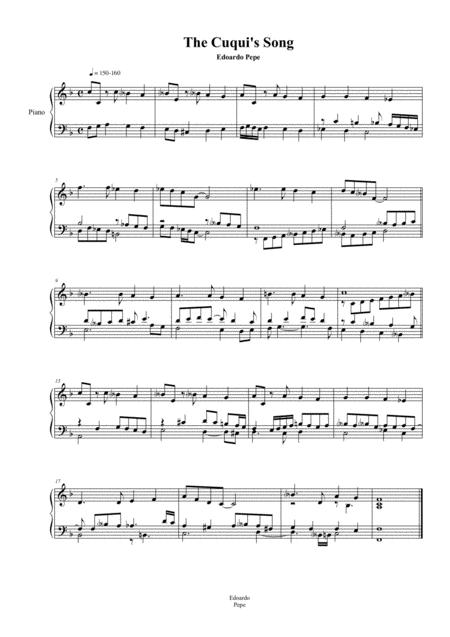 The Cuquis Song Sheet Music