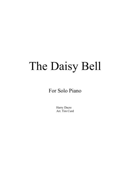 Free Sheet Music The Daisy Bell For Solo Piano