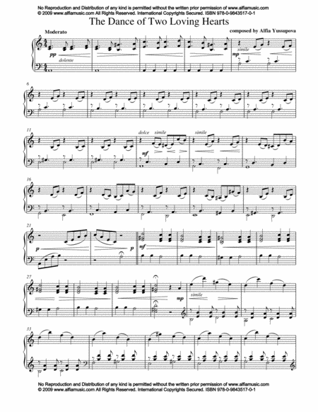 The Dance Of Two Loving Hearts Sheet Music