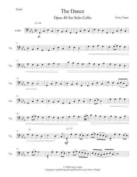 Free Sheet Music The Dance Opus 40