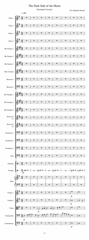 The Dark Side Of The Moon Extended Version Sheet Music