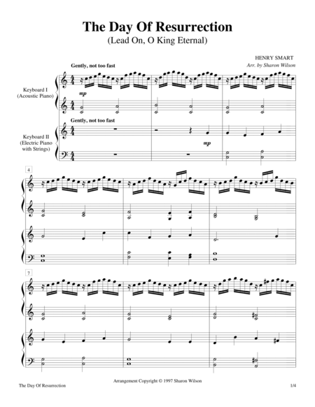 Free Sheet Music The Day Of Resurrection 2 Pianos 4 Hands