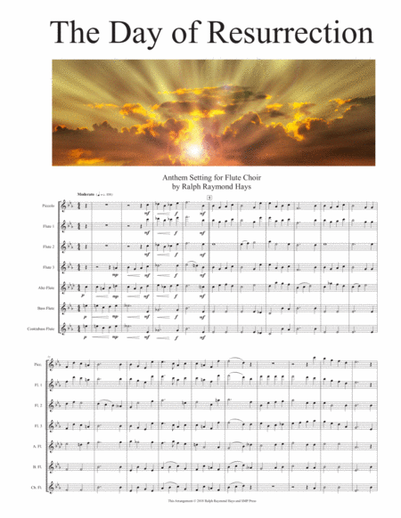 The Day Of Resurrection For Flute Choir Sheet Music