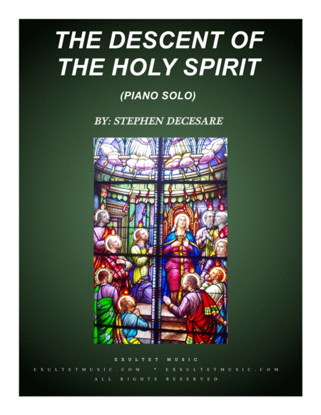 Free Sheet Music The Descent Of The Holy Spirit