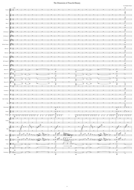 Free Sheet Music The Dimension Of Peaceful Beauty