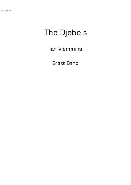 The Djebels For Brass Band Sheet Music