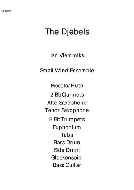 Free Sheet Music The Djebels