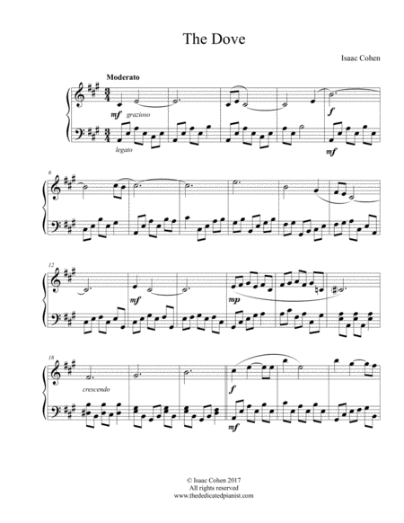 Free Sheet Music The Dove