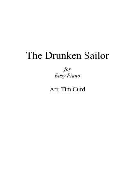 The Drunken Sailor For Easy Piano Sheet Music