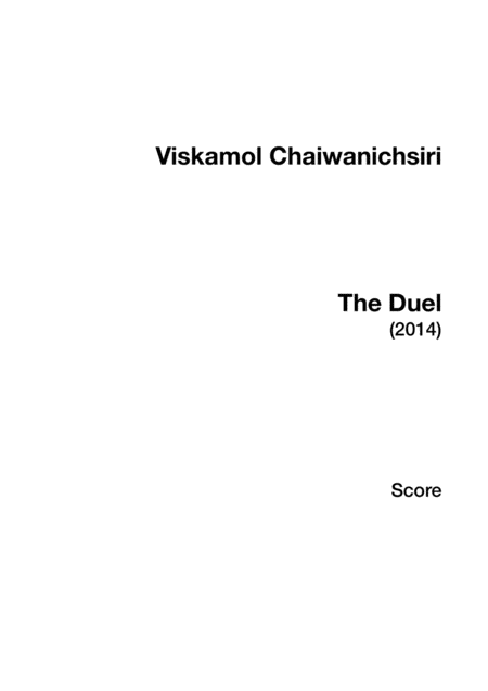 The Duel Sheet Music