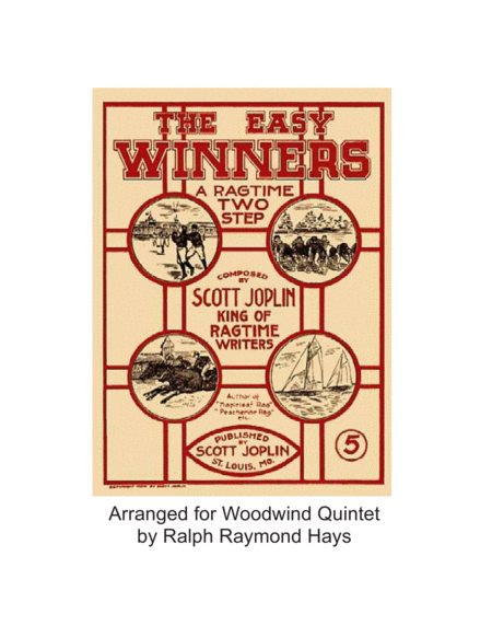 Free Sheet Music The Easy Winners For Woodwind Quintet