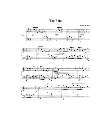 The Echo Sheet Music