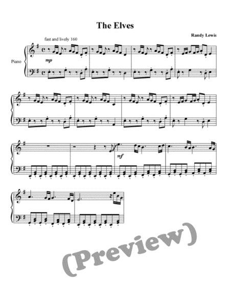 Free Sheet Music The Elves