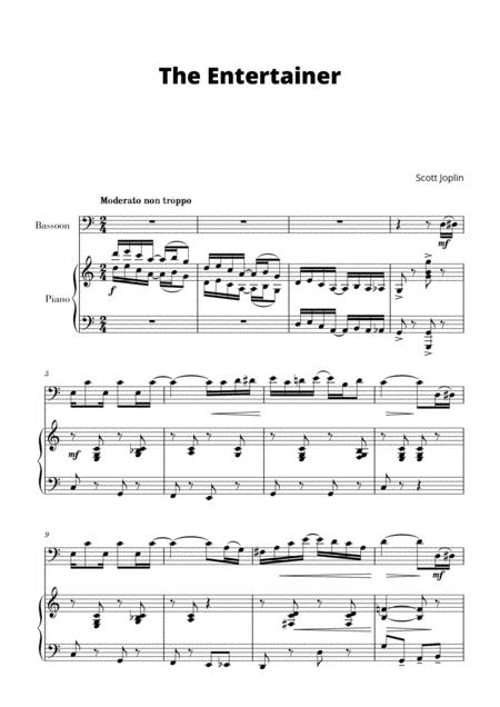 The Entertainer For Bassoon And Piano Sheet Music