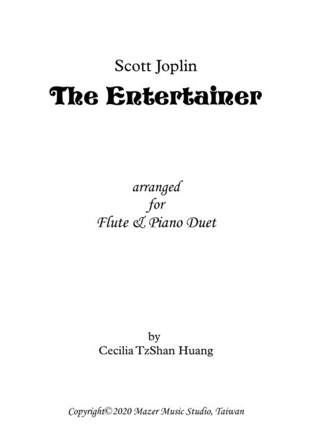 The Entertainer For Flute And Piano Duet Sheet Music