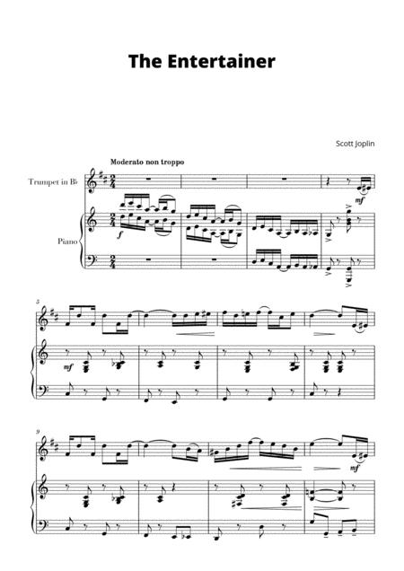 Free Sheet Music The Entertainer For Trumpet And Piano