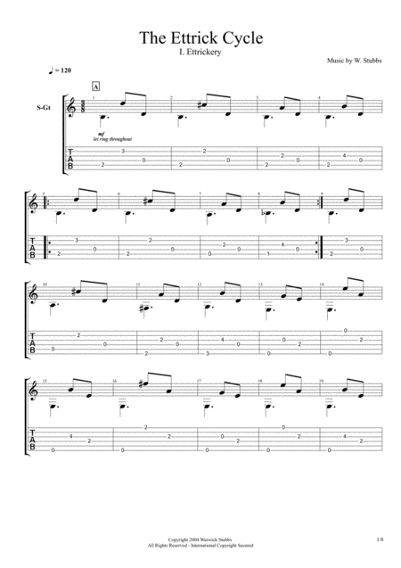 Free Sheet Music The Ettrick Cycle I Ettrickery