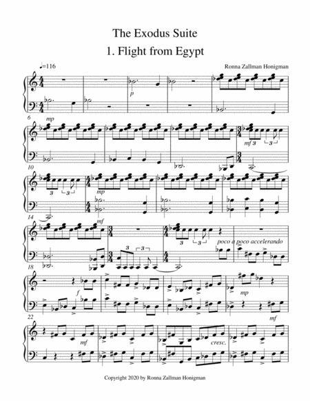 Free Sheet Music The Exodus Suite