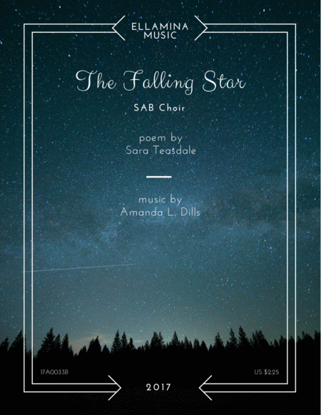 The Falling Star Sab Choral Sheet Music