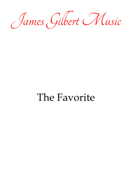 Free Sheet Music The Favorite