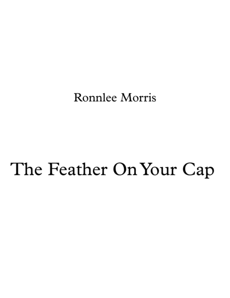 The Feather On Your Cap Sheet Music