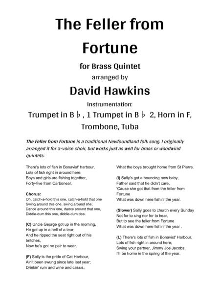 The Feller From Fortune Brass Quintet Sheet Music