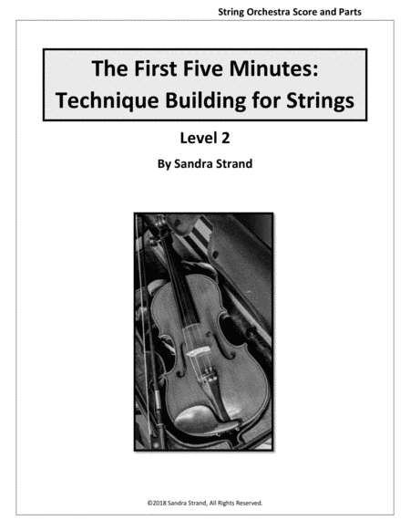 The First Five Minutes Technique Building For Strings Level 2 Sheet Music