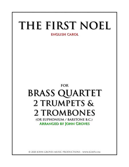 The First Noel 2 Trumpet 2 Trombone Brass Quartet Sheet Music