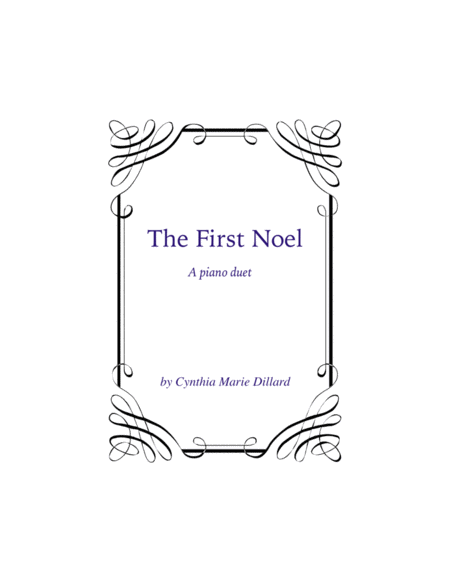 Free Sheet Music The First Noel A New Christmas Piano Duet