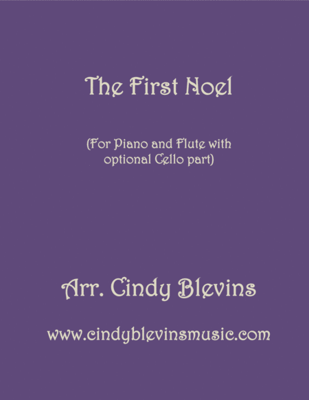 The First Noel Arranged For Piano Flute And Optional Cello Sheet Music