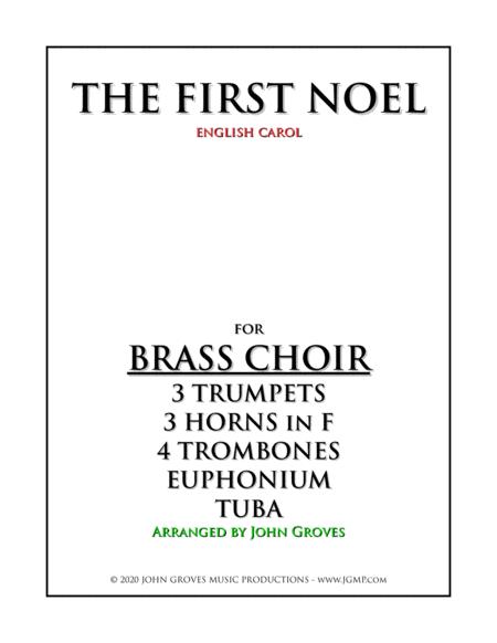 The First Noel Brass Choir Ensemble Sheet Music