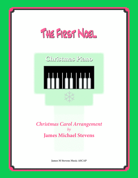 Free Sheet Music The First Noel Christmas Piano